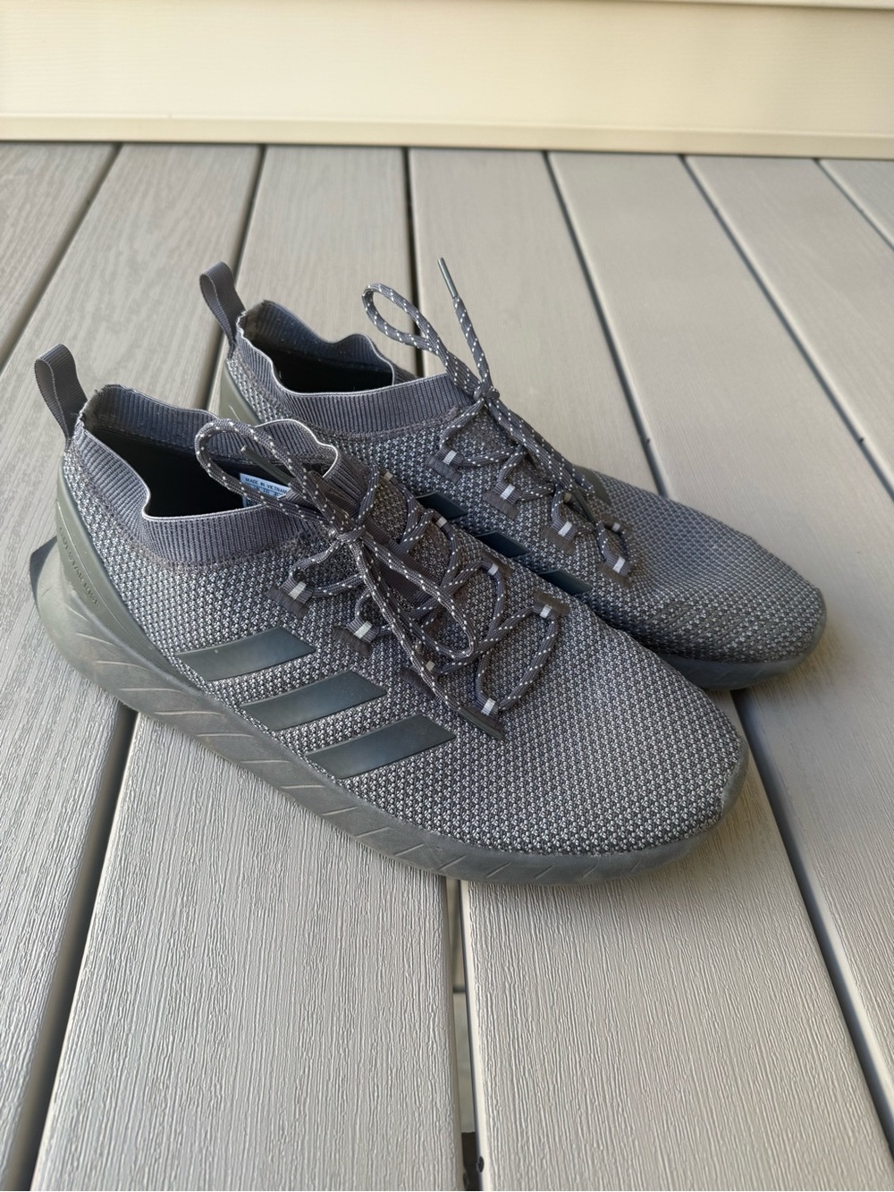 adidas Questar Rise Triple Grey Men’s Size 13 Cloudfoam Sneakers F34939